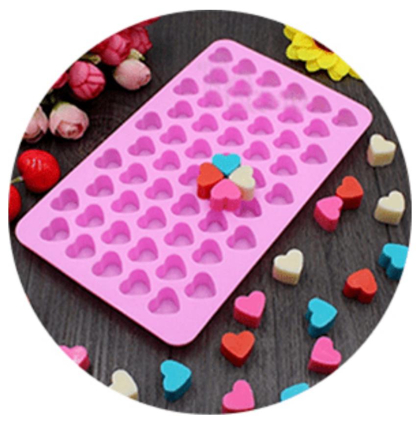 Silicon Mold Small Heart 55 Cavity
