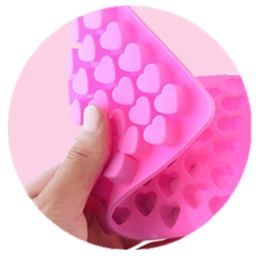 Silicon Mold Small Heart 55 Cavity